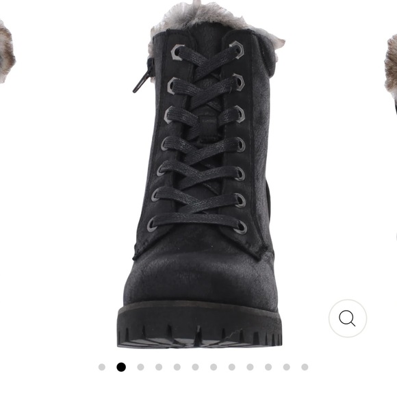 Steve Madden COMFORT WOMENS FAUX LEATHER BLOCK HEEL WINTER BOOTS - Picture 8 of 8